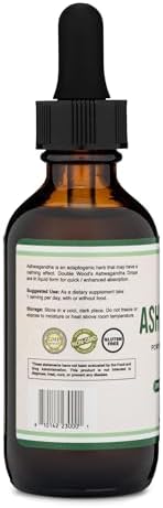 Gotas Orgánicas de Ashwagandha para Alivio del Estrés (1,200mg, 60 Porciones) Tinctura de Ashwagandha para Soporte Adrenal y Manejo de Cortisol - imagen 4