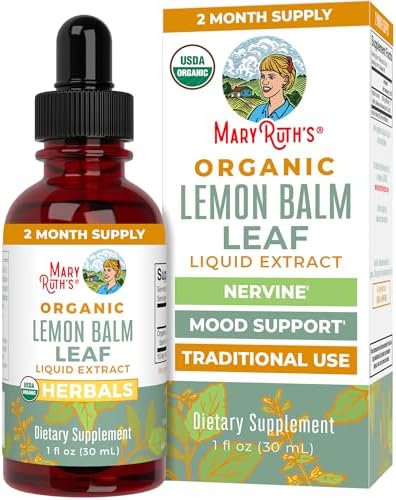 Extracto Líquido de Hoja de Melisa MARYRUTH'S Organics | Apoyo al Ánimo | Relajación | Herbal Nervino | Tinte de Melisa | Orgánico USDA | Vegano | - imagen 1