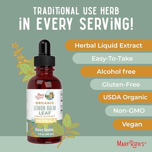 Extracto Líquido de Hoja de Melisa MARYRUTH'S Organics | Apoyo al Ánimo | Relajación | Herbal Nervino | Tinte de Melisa | Orgánico USDA | Vegano | - imagen 7