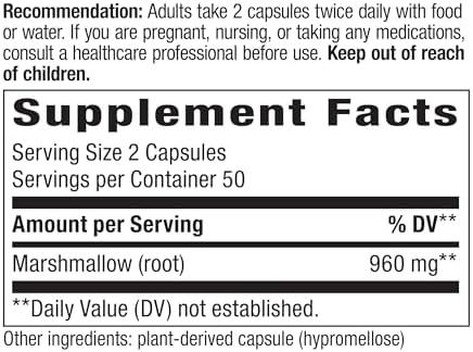 Raíz de Malvavisco Premium de Nature's Way, 960 mg por porción, 100 cápsulas vegetales - imagen 2