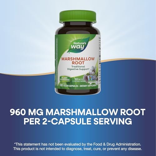 Raíz de Malvavisco Premium de Nature's Way, 960 mg por porción, 100 cápsulas vegetales - imagen 6