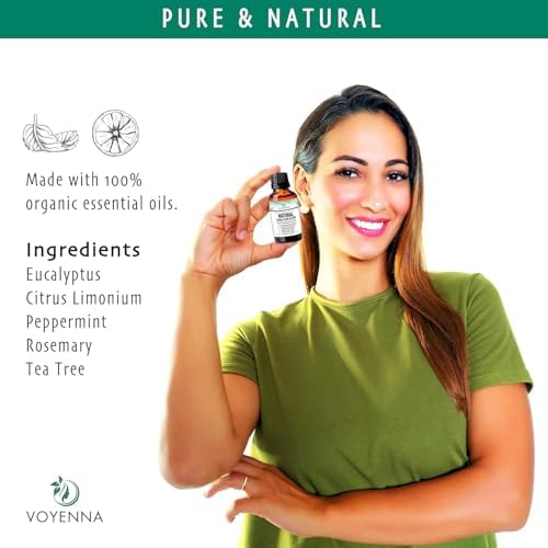 Mezcla de Aceites Esenciales Breathe para Difusor, Humidificador y Aromaterapia con Menta y Eucalipto | Alivio para Dolores de Cabeza, Alergias y - imagen 3