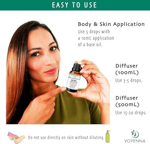 Mezcla de Aceites Esenciales Breathe para Difusor, Humidificador y Aromaterapia con Menta y Eucalipto | Alivio para Dolores de Cabeza, Alergias y - imagen 5