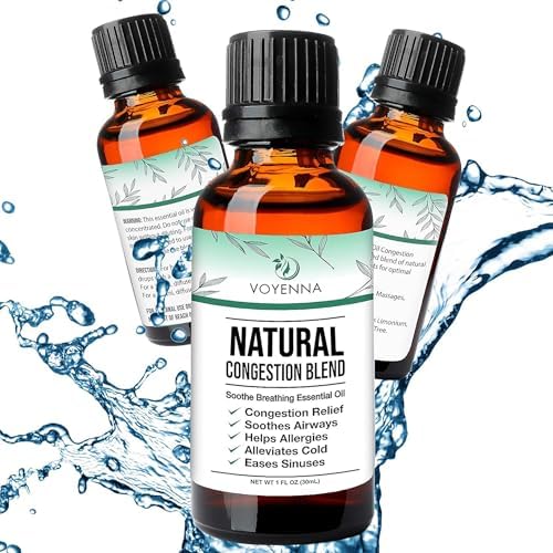 Mezcla de Aceites Esenciales Breathe para Difusor, Humidificador y Aromaterapia con Menta y Eucalipto | Alivio para Dolores de Cabeza, Alergias y - imagen 6
