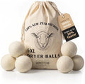 Bolas de Secado XL de Lana Homestead Houseware 6 Piezas – 100% Lana de Nueva Zelanda, Suavizante Natural y Reductor de Estática, Reutilizables, - imagen 1