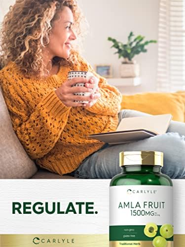 Cápsulas de Amla Carlyle 1500mg | 120 piezas | Extracto de fruta Amalaki | Suplemento herbal | Sin OGM y libre de gluten - imagen 6