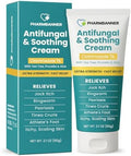 Crema Antifúngica para Picazón en la ingle, Tiña, Psoriasis y Pie de Atleta – Alivio Extra Fuerte para Piel Irritada y Ardor – Fórmula de Acción - imagen 1