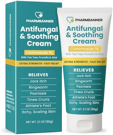 Crema Antifúngica para Picazón en la ingle, Tiña, Psoriasis y Pie de Atleta – Alivio Extra Fuerte para Piel Irritada y Ardor – Fórmula de Acción - imagen 1