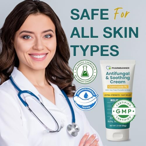 Crema Antifúngica para Picazón en la ingle, Tiña, Psoriasis y Pie de Atleta – Alivio Extra Fuerte para Piel Irritada y Ardor – Fórmula de Acción - imagen 6