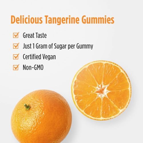 Gomitas de Vitamina C Extra Fuerte Nordic Naturals - Sabor Mandarina - 60 Gomitas - Suplemento Vegano de 500 mg - Bajo en Azúcar - 30 Porciones - imagen 4