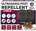 Repelente Ultrasónico de Plagas para Uso Interior - Paquete de 2 - Cubre Hasta 1,500 pies cuadrados por Dispositivo - 3 Modos para Repeler Ratones, - imagen 1