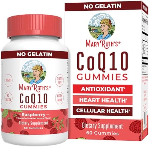 Gomitas MaryRuth Organics CoQ10 | Suplemento de Coenzima Q10 para la Salud del Corazón y Celular | Antioxidante | 120 mg | Veganas | Sin OGM | Sin - imagen 1