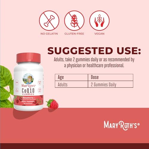 Gomitas MaryRuth Organics CoQ10 | Suplemento de Coenzima Q10 para la Salud del Corazón y Celular | Antioxidante | 120 mg | Veganas | Sin OGM | Sin - imagen 3