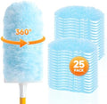SetSail 25 Recargas de Plumero Compatibles con Swiffer para Limpieza, Kit de Limpiador Multi Superficie 360° para Ventiladores, Persianas y Muebles - imagen 1