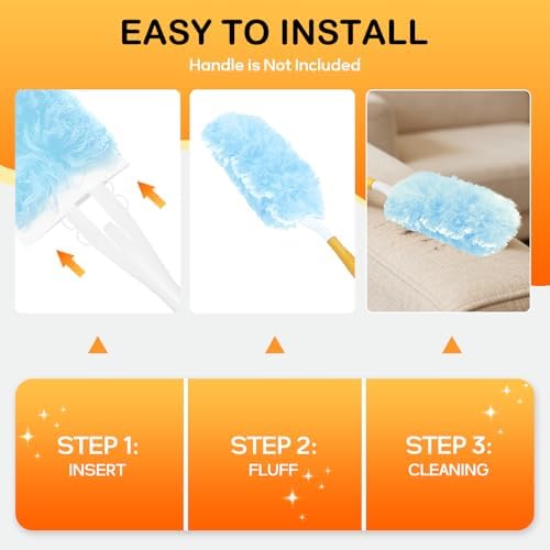 SetSail 25 Recargas de Plumero Compatibles con Swiffer para Limpieza, Kit de Limpiador Multi Superficie 360° para Ventiladores, Persianas y Muebles - imagen 4