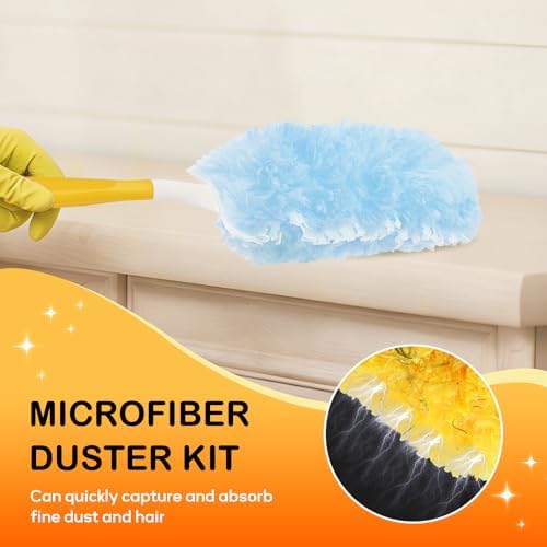 SetSail 25 Recargas de Plumero Compatibles con Swiffer para Limpieza, Kit de Limpiador Multi Superficie 360° para Ventiladores, Persianas y Muebles - imagen 5