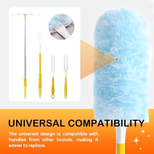 SetSail 25 Recargas de Plumero Compatibles con Swiffer para Limpieza, Kit de Limpiador Multi Superficie 360° para Ventiladores, Persianas y Muebles - imagen 6