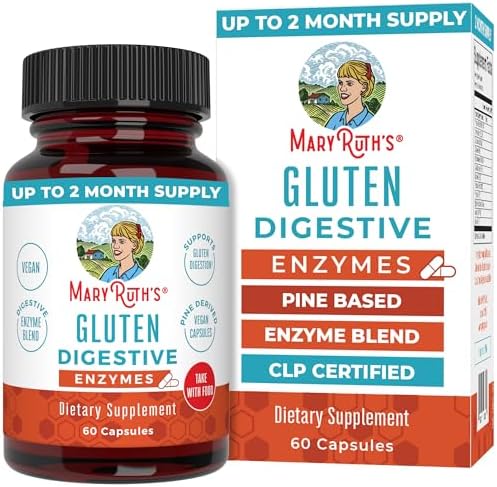 Enzimas Digestivas Sin Gluten MaryRuth’s | Suministro de Hasta 2 Meses | Mezcla de Enzimas Propietaria | Cápsulas Veganas a Base de Piña | 60 - imagen 1