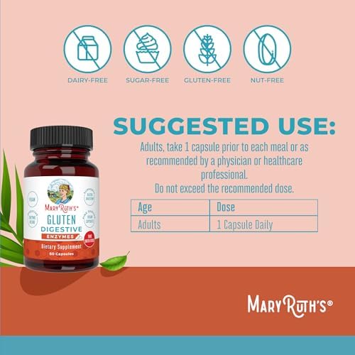 Enzimas Digestivas Sin Gluten MaryRuth’s | Suministro de Hasta 2 Meses | Mezcla de Enzimas Propietaria | Cápsulas Veganas a Base de Piña | 60 - imagen 3