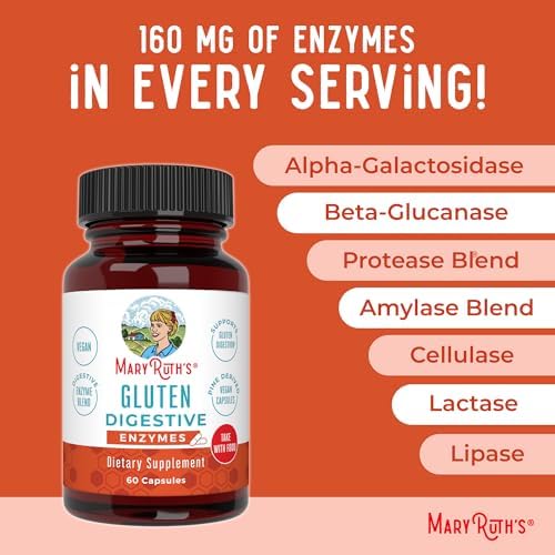 Enzimas Digestivas Sin Gluten MaryRuth’s | Suministro de Hasta 2 Meses | Mezcla de Enzimas Propietaria | Cápsulas Veganas a Base de Piña | 60 - imagen 7