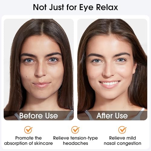Máscara de Ojos Caliente, Compresa Ocular Recargable Sin Cable, Alivio Ocular, Sueño Mejorado, Máscara Lavable, 4 Niveles de Calor, Temporizador de 4 - imagen 4