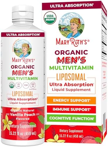 Multivitamínico para hombres MaryRuth Organics | Sin azúcar | Vitaminas líquidas | Suplemento de apoyo inmunológico | Salud cognitiva y bienestar - imagen 1