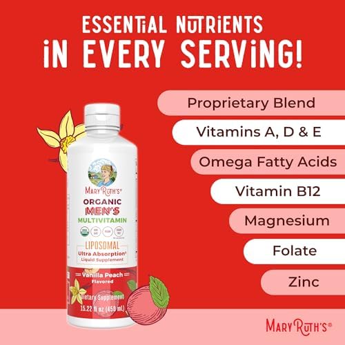 Multivitamínico para hombres MaryRuth Organics | Sin azúcar | Vitaminas líquidas | Suplemento de apoyo inmunológico | Salud cognitiva y bienestar - imagen 7
