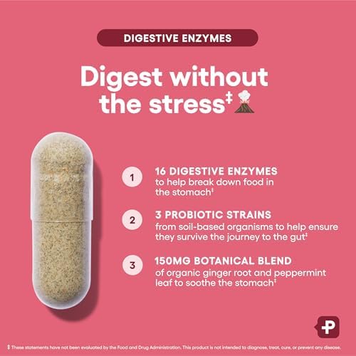Enzimas Digestivas Physician's CHOICE para la Hinchazón y Digestión - Fórmula Rápida de 16 Enzimas con Prebióticos y Probióticos Orgánicos - Alivio - imagen 4