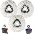 Paquete de 3 Cabezas de Repuesto para Mopas, Reemplazos Compatibles con O Cedar Spin Mop Sistema de 1 Tanque - Fáciles de Cambiar, Microfibra, - imagen 1