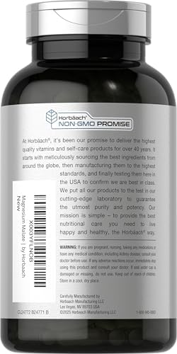 Horbäach Malato de Magnesio | 1800mg | 250 Tabletas | Suplemento Vegetariano, Sin OGM, Libre de Gluten - imagen 3