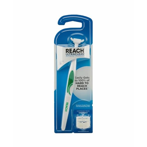Flosser REACH Ultraclean Snap-On con Cabezal Refil 28 piezas, Pack para Cuidado Oral, Sabor Menta 1 pieza - imagen 2