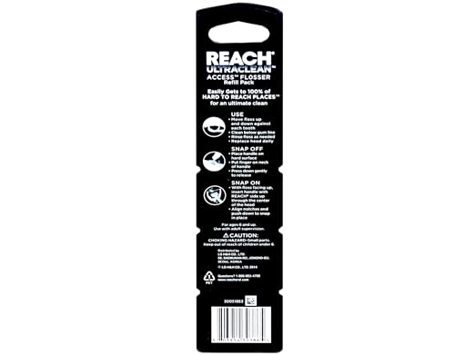Flosser REACH Ultraclean Snap-On con Cabezal Refil 28 piezas, Pack para Cuidado Oral, Sabor Menta 1 pieza - imagen 5