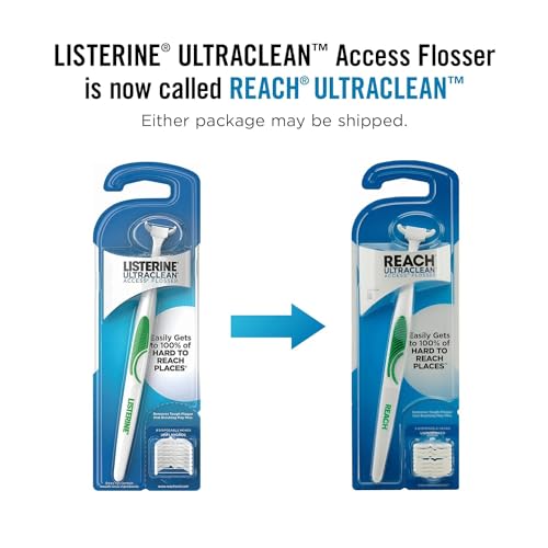Flosser REACH Ultraclean Snap-On con Cabezal Refil 28 piezas, Pack para Cuidado Oral, Sabor Menta 1 pieza - imagen 6