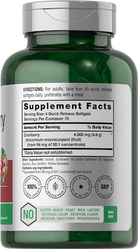 Píldoras de Arándano Horbäach | 300 Softgels | Suplemento Sin OGM y Libre de Gluten | Extracto de Concentrado - imagen 2