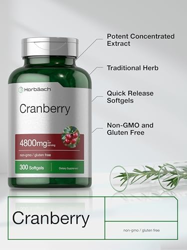 Píldoras de Arándano Horbäach | 300 Softgels | Suplemento Sin OGM y Libre de Gluten | Extracto de Concentrado - imagen 4