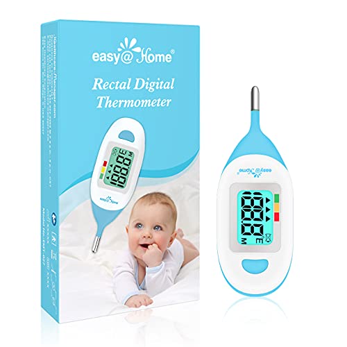 Termómetro Rectal para Bebés Easy@Home con Indicador de Fiebre, Pantalla LCD Clara para Lecturas Rápidas, Punta Suave y Flexible – EMT-027 - imagen 1