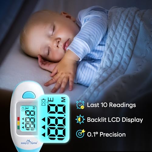Termómetro Rectal para Bebés Easy@Home con Indicador de Fiebre, Pantalla LCD Clara para Lecturas Rápidas, Punta Suave y Flexible – EMT-027 - imagen 2