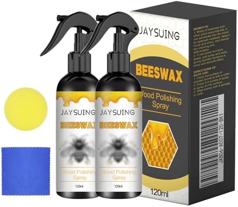 NUOKOU 2 Piezas Spray de Cera de Abeja Natural y Restaurador, Spray Original para Madera, Acondicionador para Muebles, Pisos, Mesas y Gabinetes - imagen 1