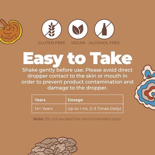 Complejo de Hongos MARYRUTH'S | Melena de León | Cola de Pavo | Reishi | Shiitake | Sin Alcohol | Mezcla Orgánica | No GMO | Vegano | 30 Porciones - imagen 8