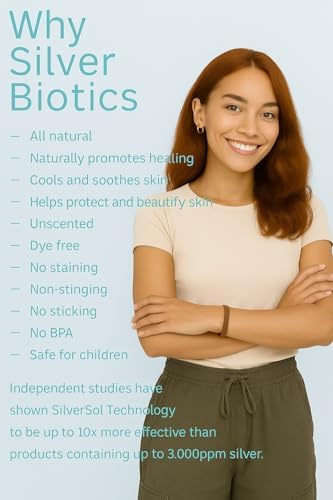 Gel Calmante para la Piel American Biotech Labs Silver Biotics con SilverSol Patente 20 PPM | Versátil 1.5 oz para Confort y Bienestar de la Piel - imagen 2