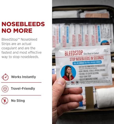 Tiras BleedStop™ para Hemorragias Nasales – Espumas Coagulantes de Sangre de Acción Rápida – Ayuda a Coagular Sangre al Contacto – Estériles y - imagen 4