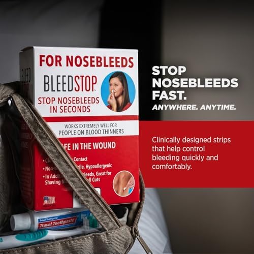 Tiras BleedStop™ para Hemorragias Nasales – Espumas Coagulantes de Sangre de Acción Rápida – Ayuda a Coagular Sangre al Contacto – Estériles y - imagen 6