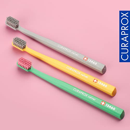 Cepillo de dientes Curaprox CS 12460 Velvet Soft – Cuidado suave de encías | Limpieza ultra suave con 12,460 filamentos | Paquete individual, color - imagen 5