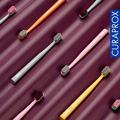 Cepillo de dientes Curaprox CS 12460 Velvet Soft – Cuidado suave de encías | Limpieza ultra suave con 12,460 filamentos | Paquete individual, color - imagen 7