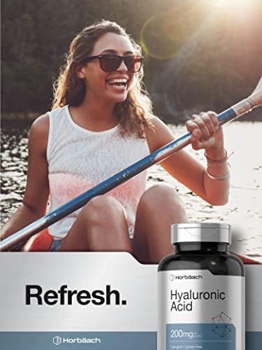 Suplemento de Ácido Hialurónico Horbäach | 200 mg | 150 Cápsulas | Suplemento Sin OGM y Libre de Gluten - imagen 6