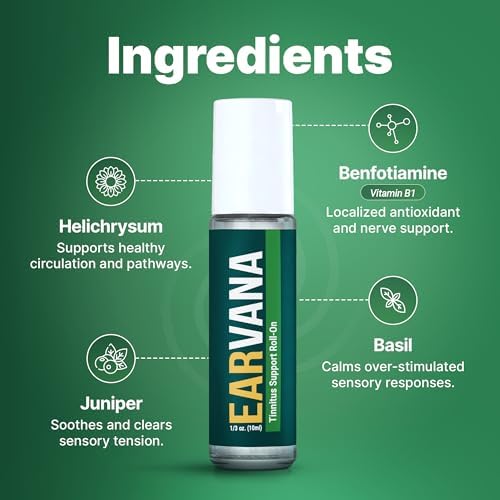 EarVana Roll-On Calmante para Oídos – Mezcla de Aceites Esenciales para Sensación de Quietud y Tranquilidad – Tópico Aromático Soothing – 10ml, Hecho - imagen 5