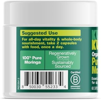 Cápsulas Orgánicas de Moringa KULI KULI, 60 Unidades - imagen 3