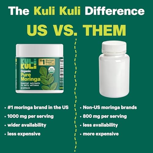 Cápsulas Orgánicas de Moringa KULI KULI, 60 Unidades - imagen 4