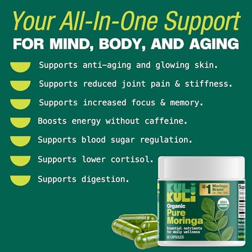 Cápsulas Orgánicas de Moringa KULI KULI, 60 Unidades - imagen 5