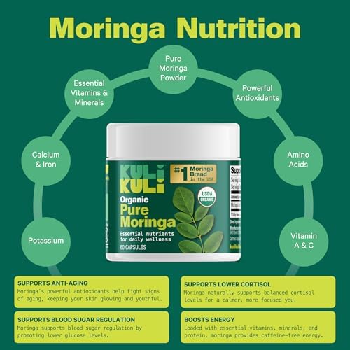 Cápsulas Orgánicas de Moringa KULI KULI, 60 Unidades - imagen 7